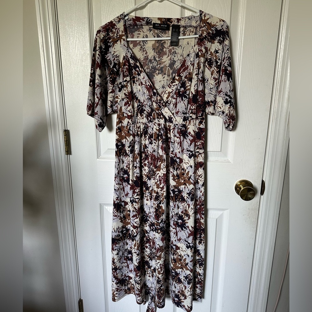 Axcess Multicolor Abstract Midi Dress